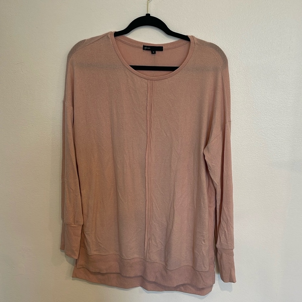 Gibson pink lightweight sweater size medium